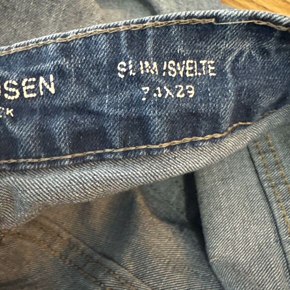 Van Heusen Slim Men's Denim Blue Jeans ~ Sz 34W 29L - Picture 6 of 7